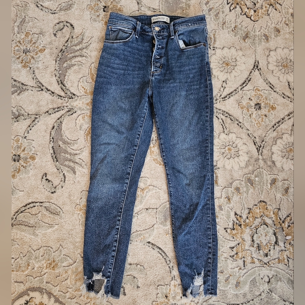 Abercrombie & Fitch High Rise Super Skinny ankle jean